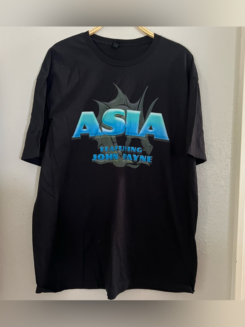 ASIA Featuring John Payne Unisex Sz XL Concert Tour Graphic Tee Band Tee